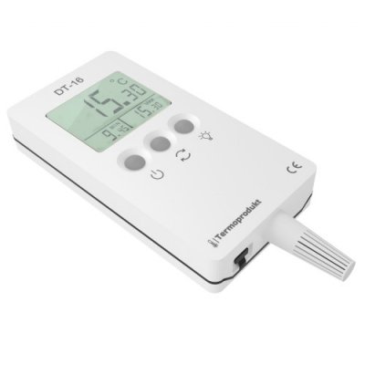 Termoprodukt DT-16 termometr przemysłowy min/max/alarm elektroniczny rezystancyjny Pt1000 z czujnikiem zewnętrznym