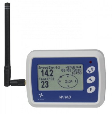 Navis WL12/WS rejestrator prędkości wiatru anemometr bezprzewodowy z termometrem