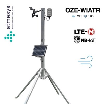 Atmesys OZE-WIATR stacja meteorologiczna do indywidualnych pomiarów wietrzności