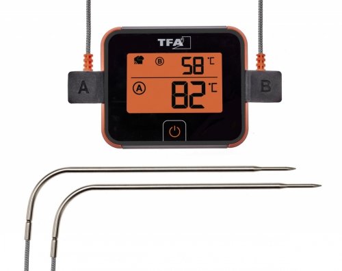 TFA 14.1514.10 BBQ – termometr kuchenny elektroniczny – 2 sondy, współpraca z TFA VIEW