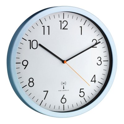 TFA 60.3517.55 zegar ścienny wskazówkowy sterowany radiowo płynąca wskazówka 31 cm