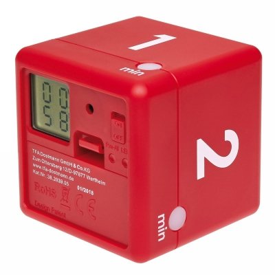 TFA 38.2039.05 CUBE-TIMER minutnik elektroniczny 1-2-3-5 min do nauki zabawy gry