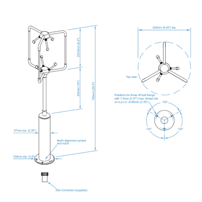 Gill R3-50 wiatromierz ultradźwiękowy trójosiowy anemometr naukowy 50 Hz