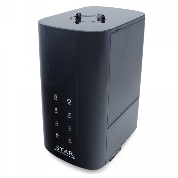 Airbi STAR nawilżacz powietrza ultradźwiękowy, plazma, aromadyfuzer, czarny 45m2