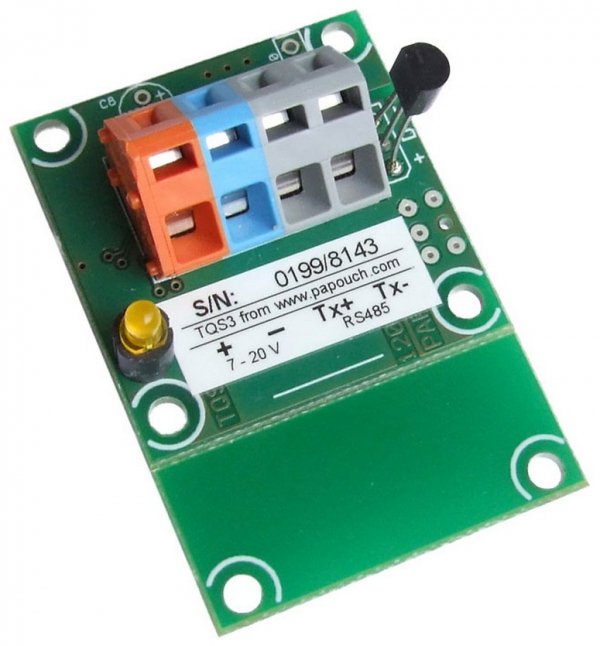 Papouch TQS3_E termometr przemysłowy RS485 (Modbus RTU) czujnik temperatury bez osłony.