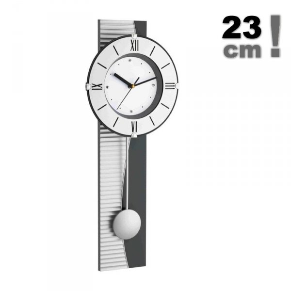 TFA 60.3001 zegar ścienny wskazówkowy z wahadłem średnica 23 cm