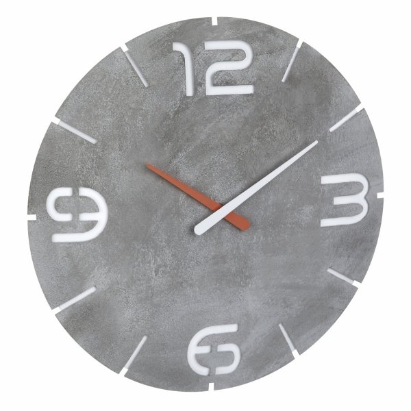 TFA 60.3536.15 zegar ścienny wskazówkowy nowoczesny kolor beton design  średnica 35 cm