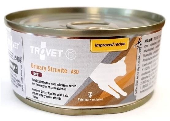 Trovet ASD Urinary Struvite dla kota wołowina puszka 100g