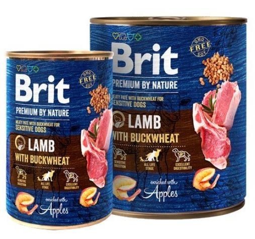 Brit Premium By Nature Lamb &amp; Buckwheat puszka 800g