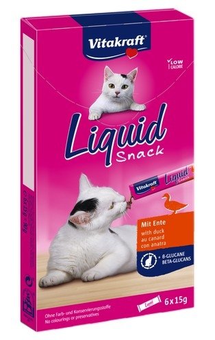 Vitakraft Cat Liquid-Snack z Kaczką 6x15g 