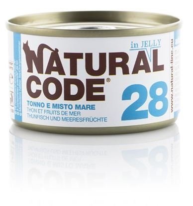 Natural Code Cat 28 Tuńczyk i mix owoców morza w galaretce 85g