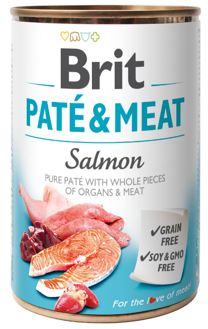 Brit Pate  Meat Salmon 400g - Łosoś