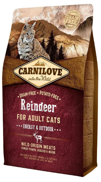 Carnilove Adult Cat Reindeer Energy and Outdoor 2kg