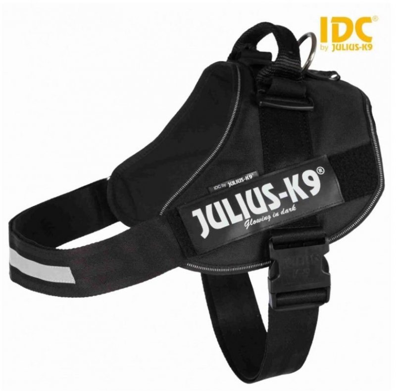 TRIXIE Julius-K9 IDC Szelki dla psa czarne 4/XXL: 96–138 cm/50mm TX-14881