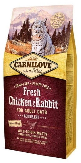 Carnilove Adult Cat Fresh Chicken &amp; Rabbit Gourmand 6kg