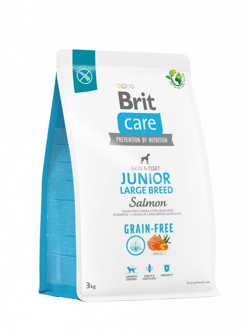 Brit Care Grain-free Junior Large Breed Salmon 3kg