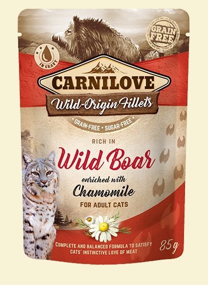 Carnilove Adult Cat Wild Bor Chamomile saszetka 85g