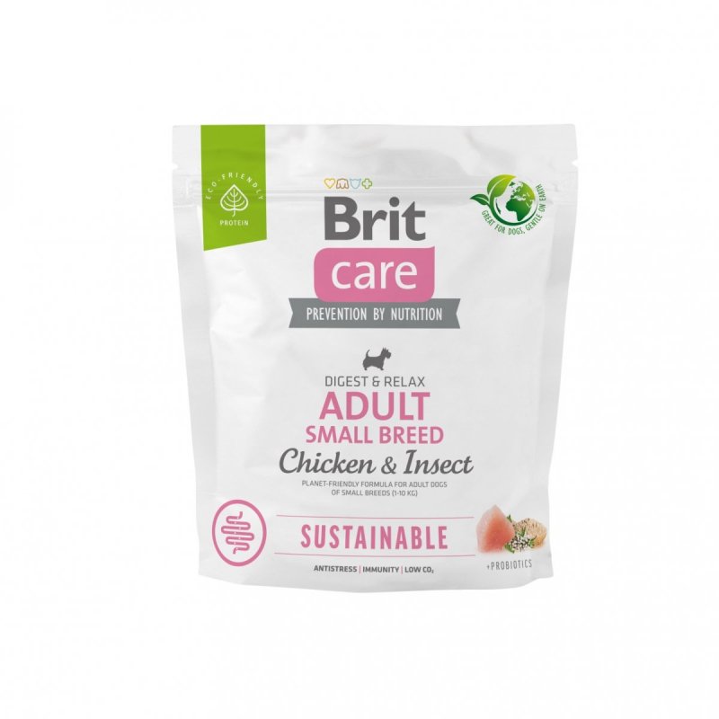 Brit Care Sustainable Adult Small Breed Chicken and Insect 1kg