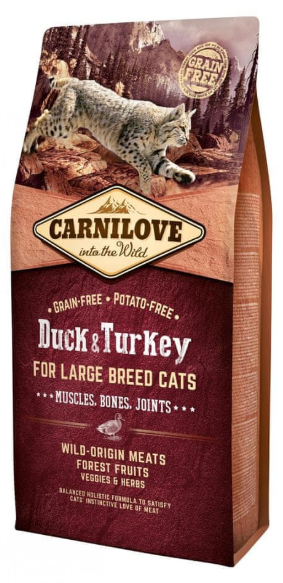 Carnilove Adult Cat Duck and Turkey Large Breed 2kg