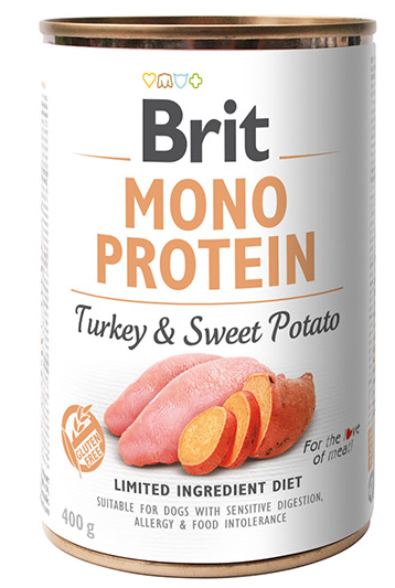 Brit Mono Protein Turkey Sweet Potato 400g - Indyk i batat