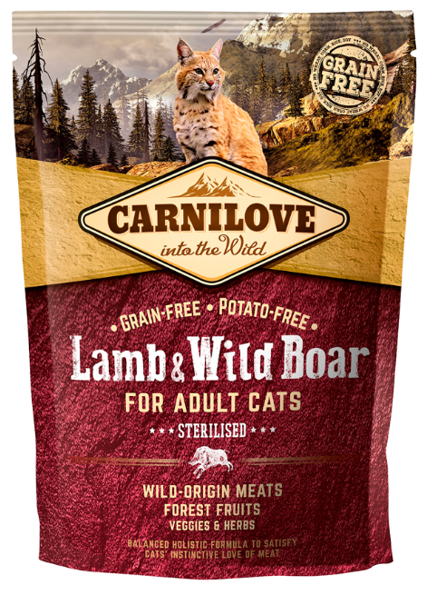Carnilove Adult Cat Lamb and Wild Boar Sterilised 400g