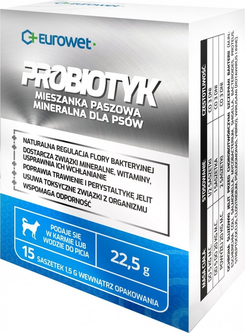 EUROWET Probiotyk dla psów 1 saszetka 1,5g