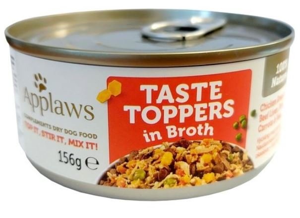 Applaws Dog Taste Toppers kurczak wątroba wołowa i warzywa 156g