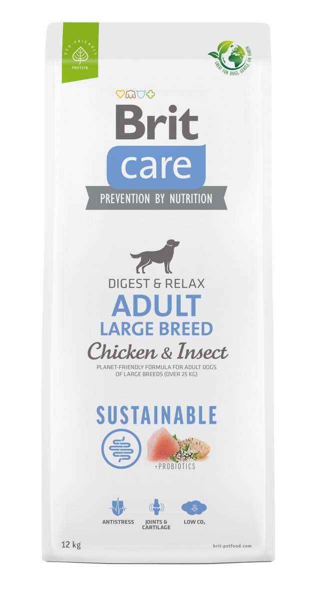 Brit Care Sustainable Adult Large Breed Chicken and Insect 12kg