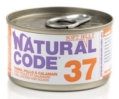 Natural Code Cat 37 Tuńczyk, kurczak i kałamarnica 85g