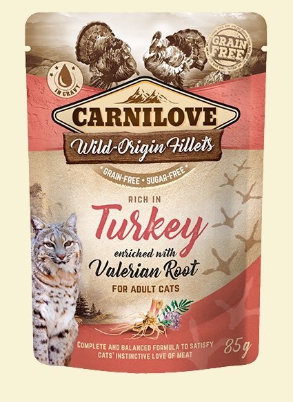 Carnilove Adult Cat Turkey Valerian Root saszetka 85g