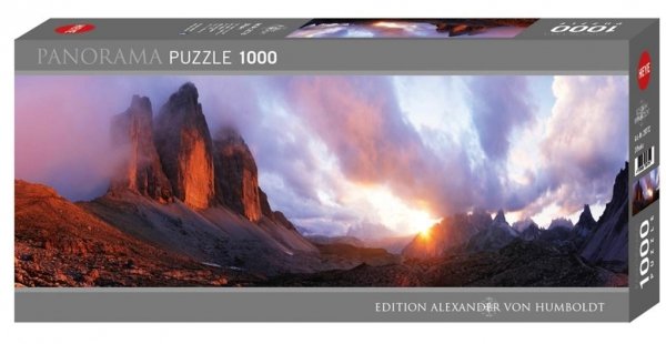 Puzzle 1000 Włochy, Dolomity, Trzy szczyty
