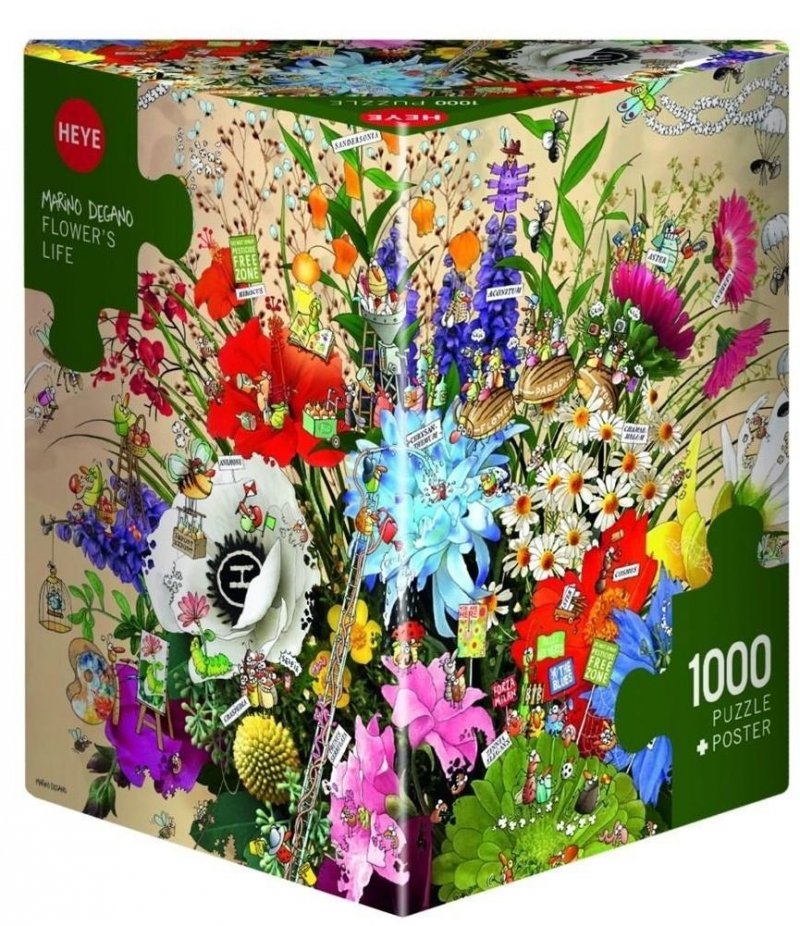 Puzzle 1000 Kwiatowe życie (Puzzle+plakat)