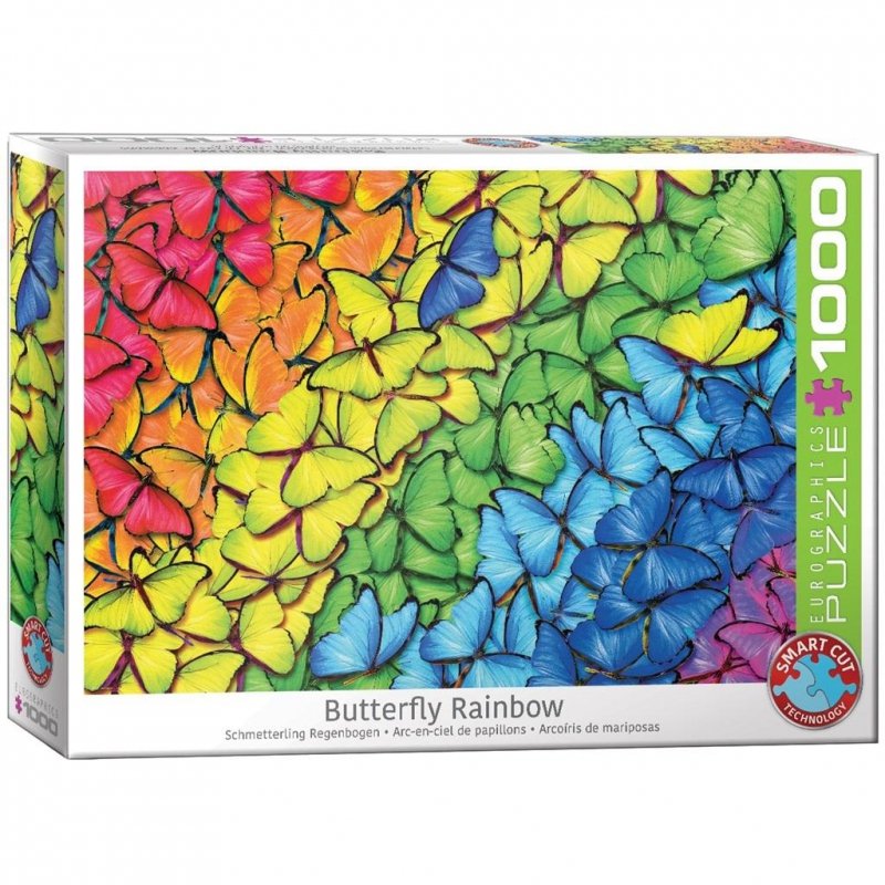 Puzzle 1000 Tęcza pełna motyli