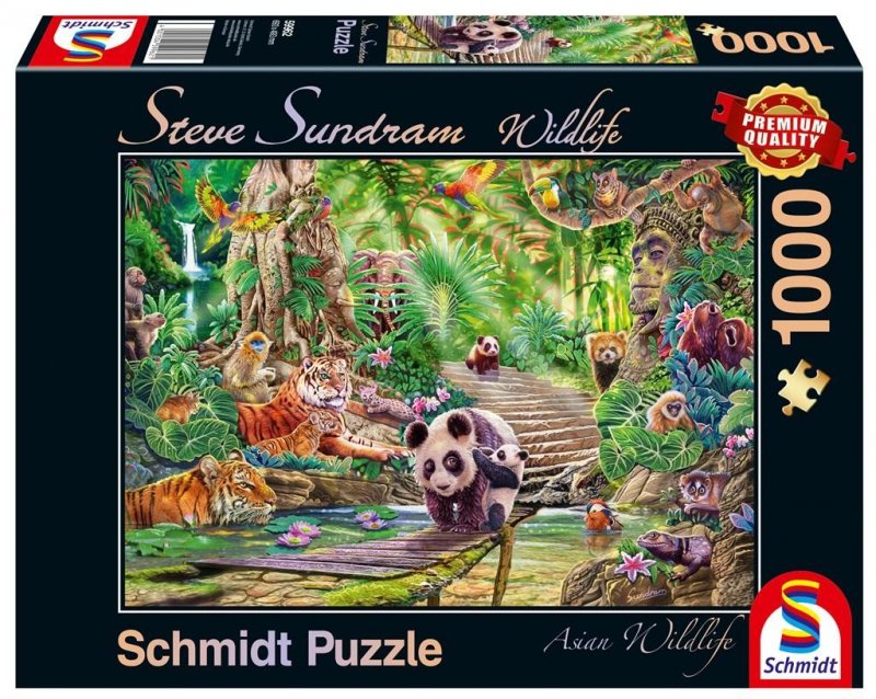 Puzzle PQ 1000 Steve Sundram Zwierzęta Azji G3