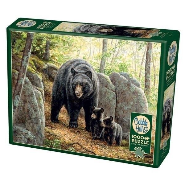 Puzzle 1000 Rodzina niedźwiedzi brunatnych