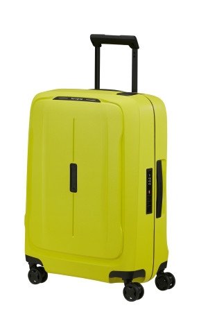 Bagaż podręczny o wymiarach 55cm*40cm*20cm wykonany z mocnego i pozyskanego z recyklingu polipropylenu.