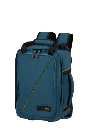 Plecak na kołach/ Plecak podręczny na kołach do Ryanair. American Tourister TAKE2CABIN BACKPACK/WH S HARBOR BLUE 01-012