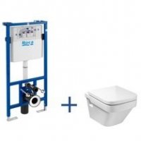 Zestaw podtynkowy Duplo + miska WC podwieszana Dama-N A89009000D Zestaw podtynkowy Duplo + miska WC podwieszana Dama-N A89009000D