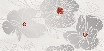 Grissa Grey Inserto Flower 29,7x60