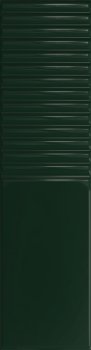 Tubądzin Groove Green 1 Gloss STR Płytka ścienna 29,8x7,8