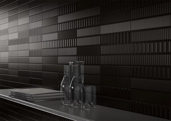 Paradyż Duo Tonne Black Struktura D Mat 29,8x6,5