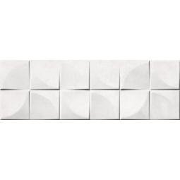 CERAMIKA KOŃSKIE white glossy quadra 25x75 rect g1 m2