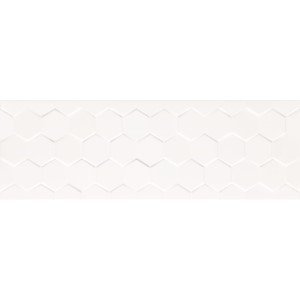 CERAMIKA COLOR charisma hexagon white glossy 25x75 m2 g1