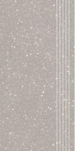 PARADYZ PAR moondust silver stopnica prosta nacinana mat. 29,8x59,8 g1 298x598 g1 szt