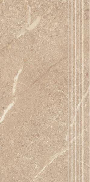 PARADYZ PAR sunnydust beige stopnica prosta nacinana mat. 29,8x59,8 g1 298x598 g1 szt