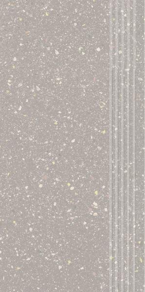 PARADYZ PAR moondust silver stopnica prosta nacinana półpoler 29,8x59,8 g1 298x598 g1 szt