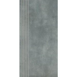 PARADYZ PAR tecniq silver stopnica prosta nacinana mat. 29,8x59,8 g1 298x598 g1 szt