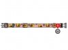 Collar WauDog Nylon Obroża nylonowa z QR-paszportem, plastikowy fastex, wzór AWOKADO NA RÓŻU, M 20mm/28-40cm
