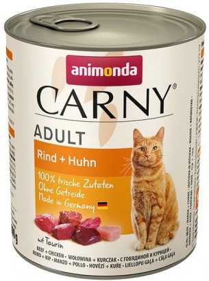 Animonda Carny Adult Wołowina + Kurczak puszka 800g 