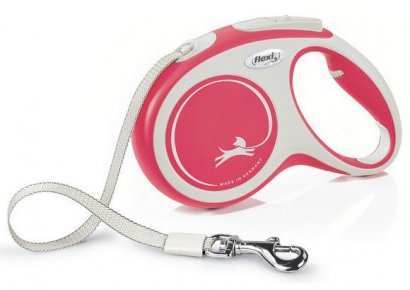 Flexi New Comfort Smycz taśma M 5m czerwona [FL-3622] 
